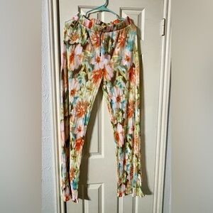 Fashion Nova Multicolor Pleated Pants